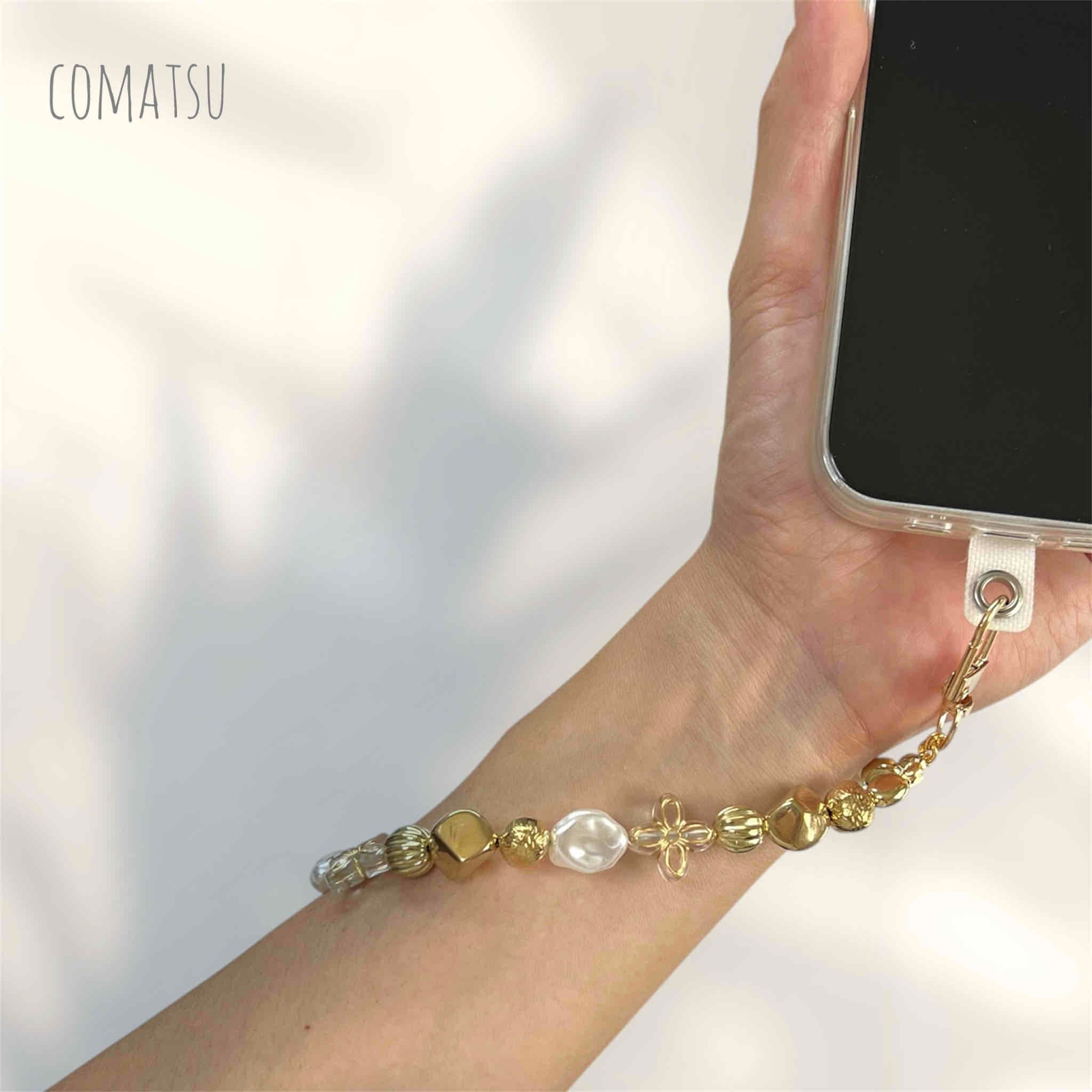 EthnicGold デザインスマホストラップ ビーズフープストラップ | 7枚目